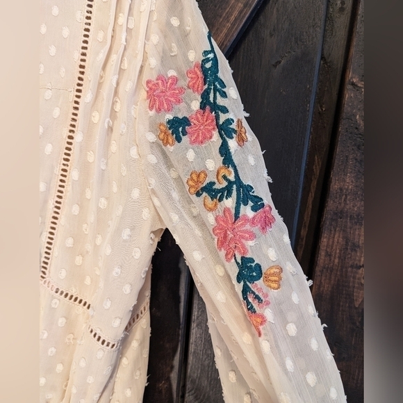 ADELYN Rae cream boho romper, size S - Picture 4 of 10